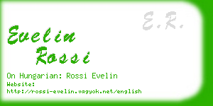 evelin rossi business card